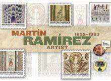 Postage stamps honoring the work of Martín Ramírez