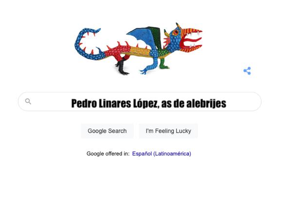 Pedro linares Lopez google doodle alebrije