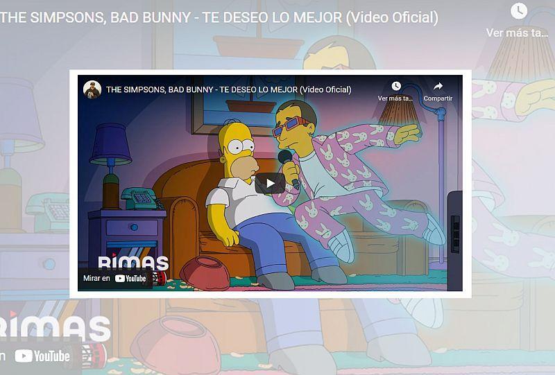 Bad Bnny te deseo lo mejor, the simpsons and bad bunny