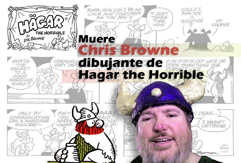 Muere Chris Browne dibujante de Hagar the Horrible