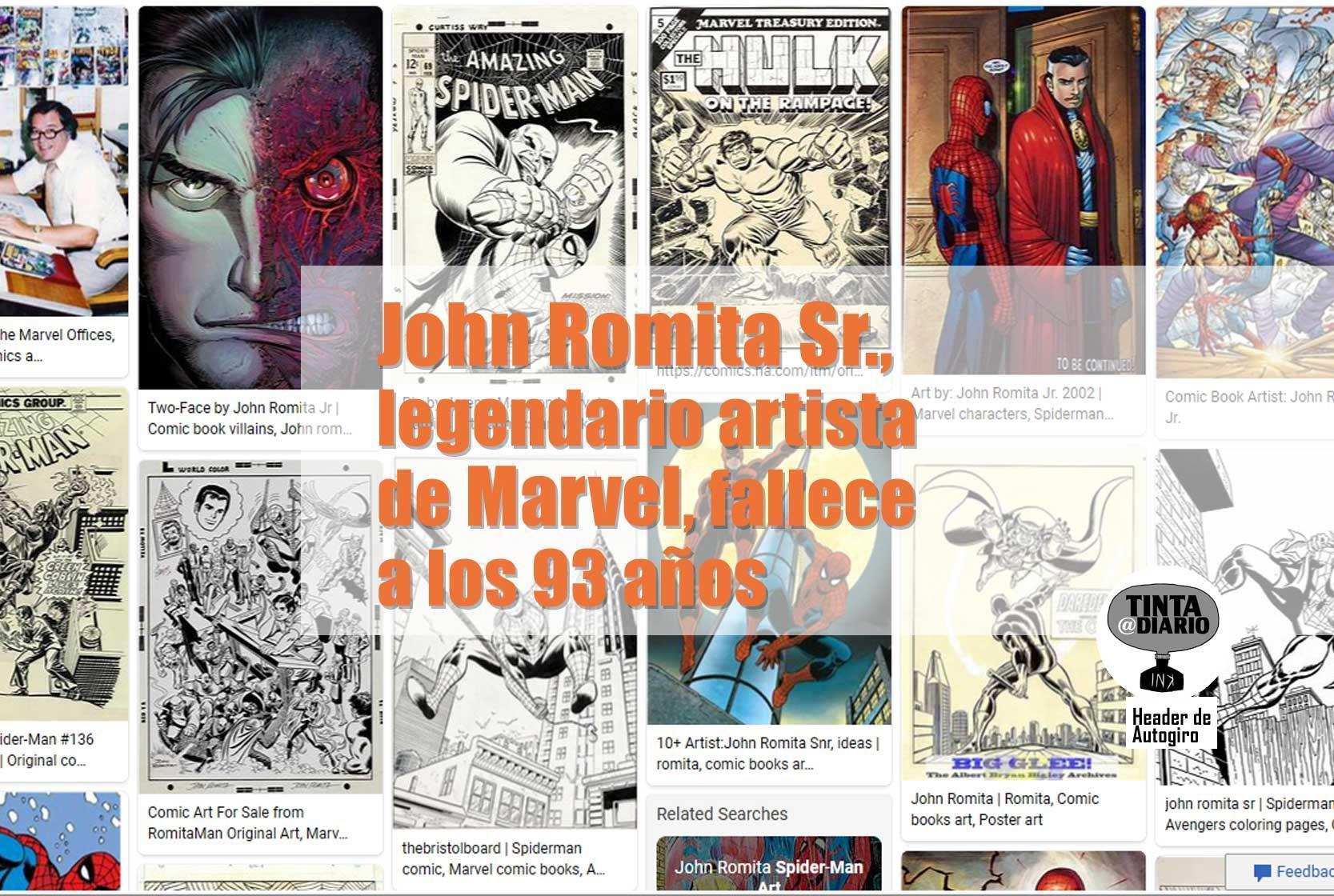 John Romita Sr., legendario artista de Marvel, fallece a los 93 años