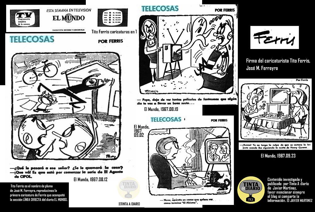 Tito Ferris caricaturas en TELECOSAS del periódico el mundo