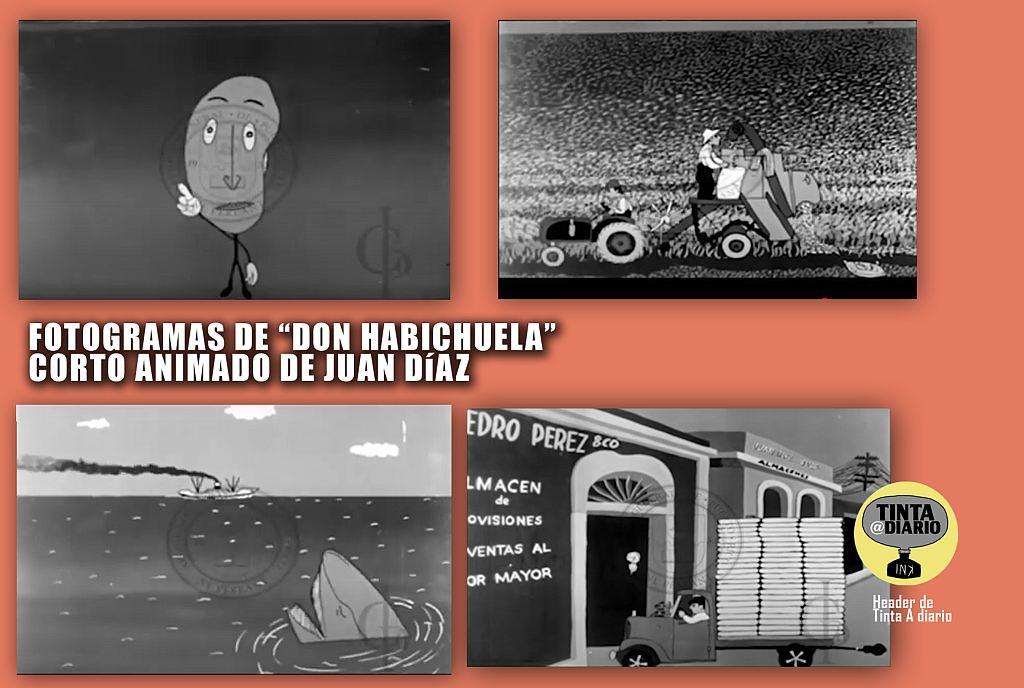 Fotogramas de "Don Habichuela" corto animado de Juan Diaz