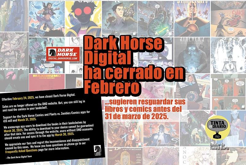 Dark Horse Digital ha cerrado en Febrero