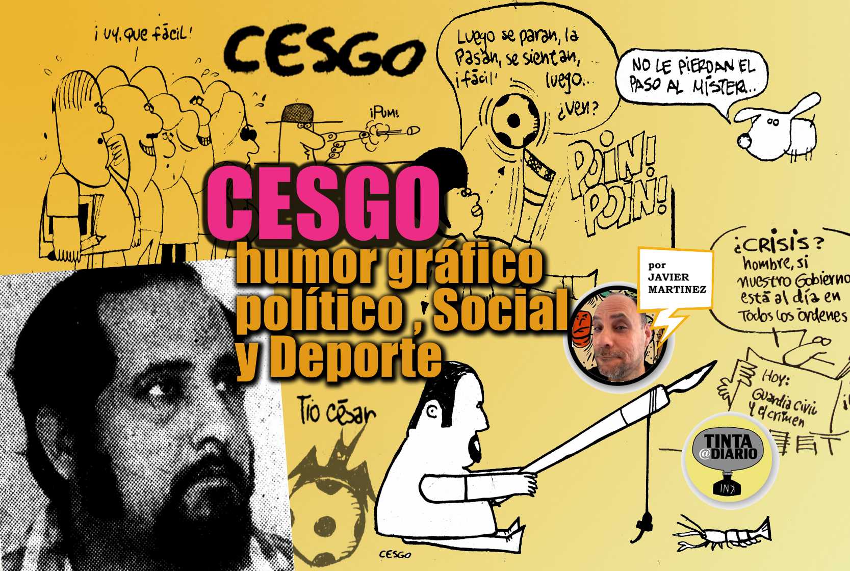 Cesgo, César Augusto Santiago Colón, Caricaturista Puerto Rico