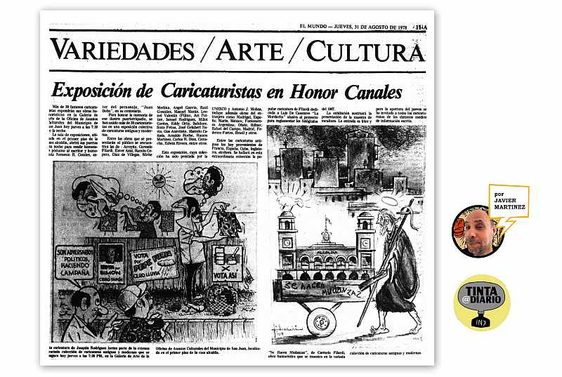 Exposición de Caricaturistas en Honor Canales 1978