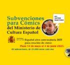 Subvenciones para Cómics del Ministerio de Cultura Español