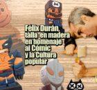 Félix Durán, talla en madera en homenaje al Cómic y la Cultura popular