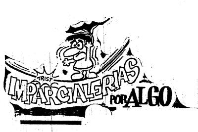 Imparcialerias por algo sección del diario El Imparcial y posible dibujo del artista Wallace Ramos