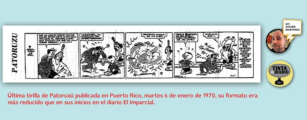 Última tirilla de Patoruzú publicada en Puerto Rico, martes 6 de enero de 1970