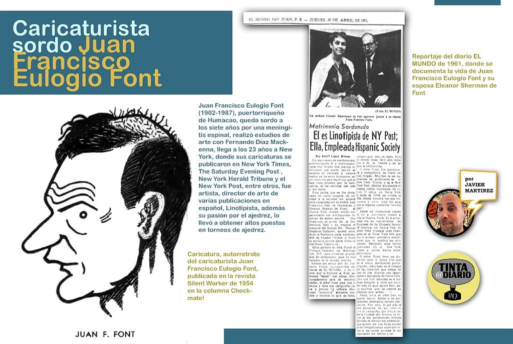 Juan Francisco Eulogio Font (1902-1987),caricaturista puerto rico