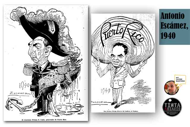 Antonio Escámez Gutiérrez caricaturas 1940