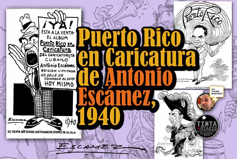 Puerto Rico en Caricatura libro de Antonio Escámez, 1940