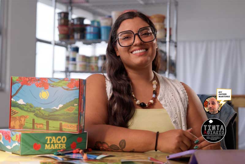 Laura Colón, ilustradora creadora de Laurísima crea edición especial del Munchie Box de Taco Maker en un homenaje a Puerto Rico
