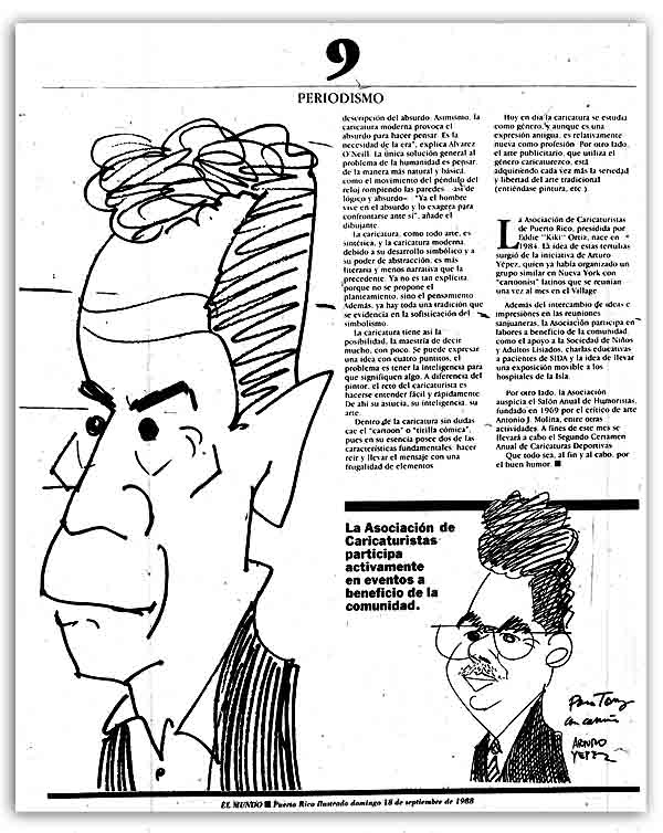 Trayectoria en clave de humor 1988 4ta pagina