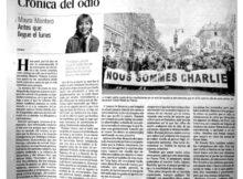 Mayra Montero crónica del odio columna antes que llegue el lunes 27 septiembre 2026